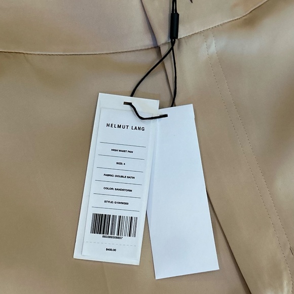 Helmut Lang  Double Satin High Waist Pants - Picture 7 of 7